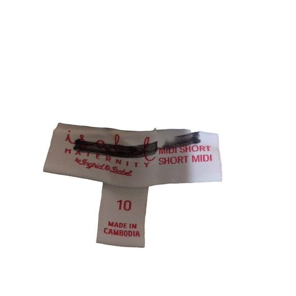 Isabel Side Panels Short 10 Cream  Cotton/Polyester/Spandex - Picture 3 of 4